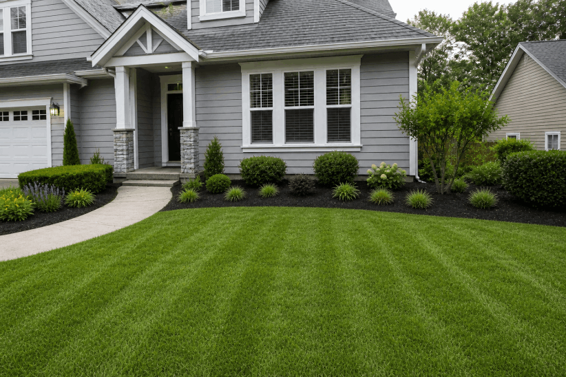 Same property after Green Horizon landscaping concept work
